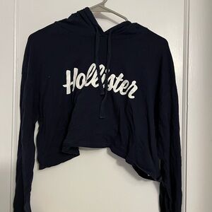 Hollister Cropped Thin Hoodie